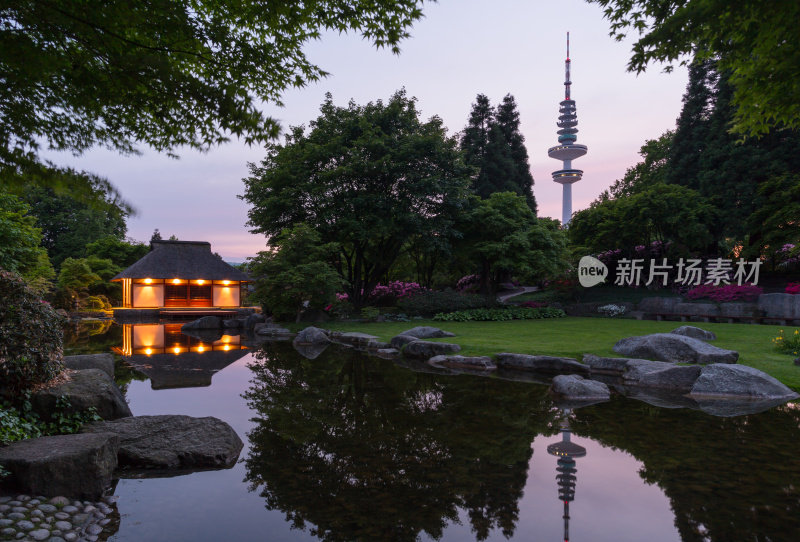 汉堡、日本花园