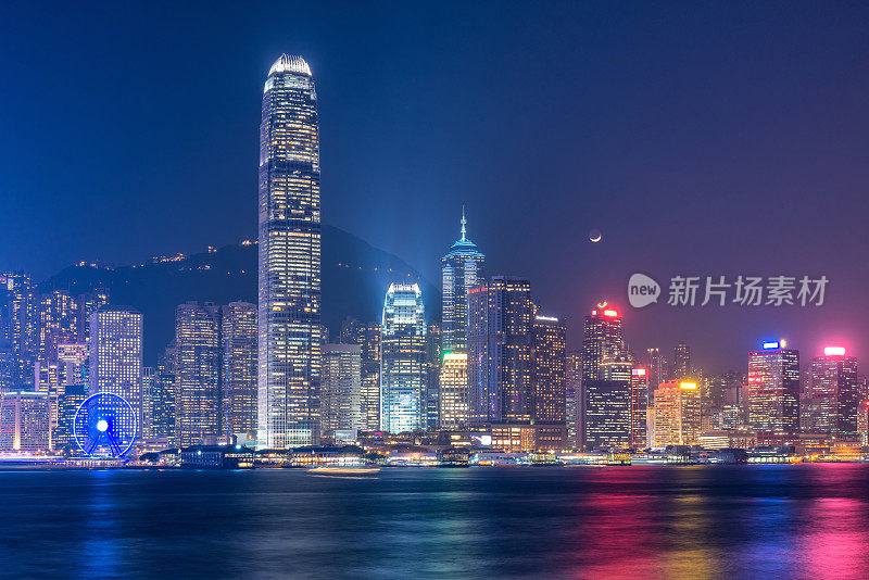 香港市区是著名的城市景观