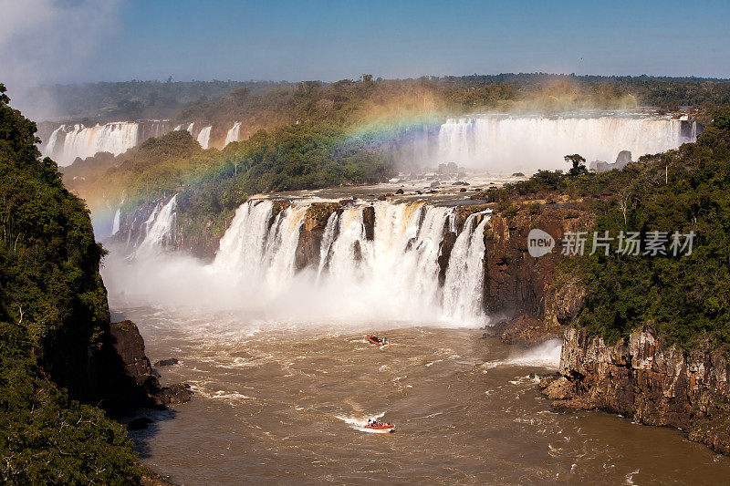 伊瓜苏瀑布国家公园的彩虹