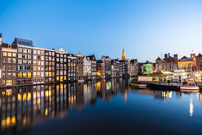 阿姆斯特丹在日落时分