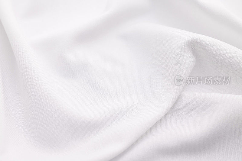 白色织物纹理背景。摘要布材料。