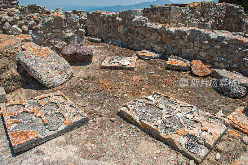 克里特岛上的费斯托斯宫殿考古遗址