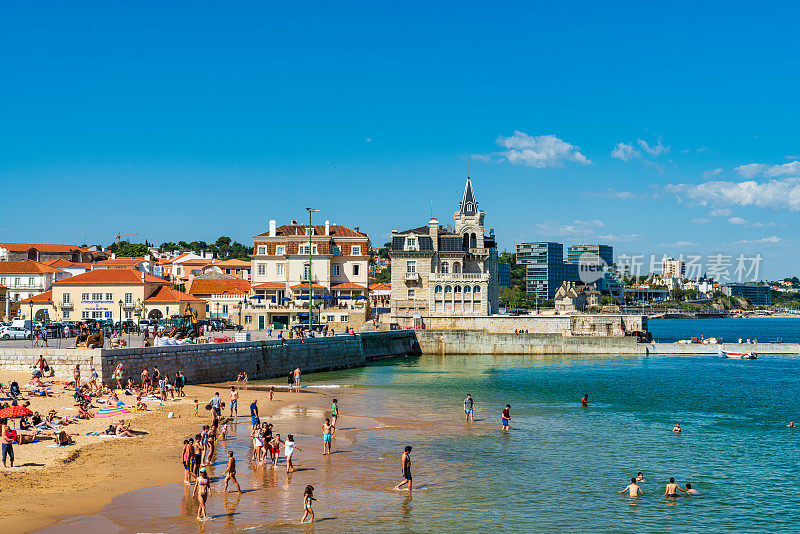 Cascais，葡萄牙公共海滩