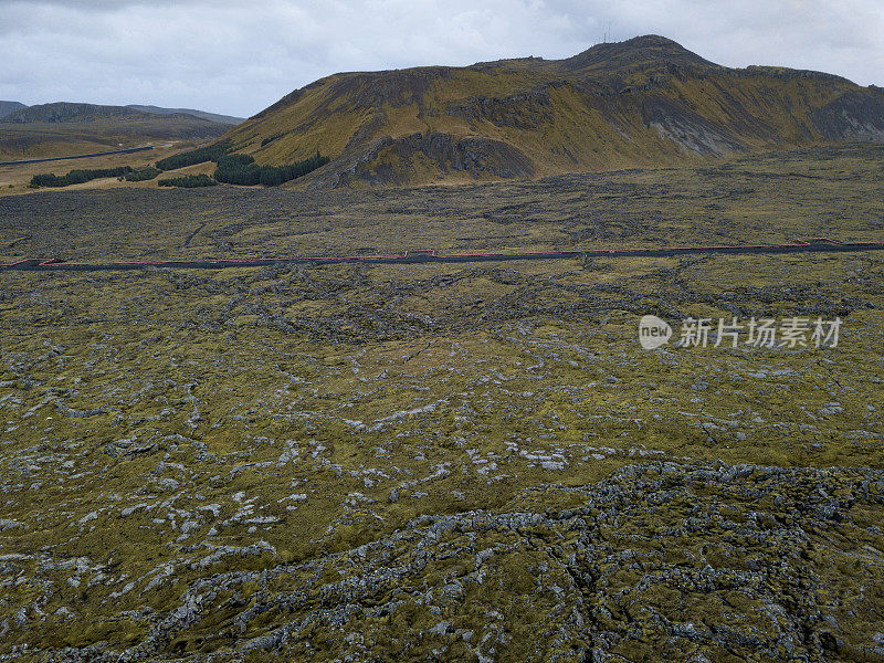 冰岛南部的火山地貌