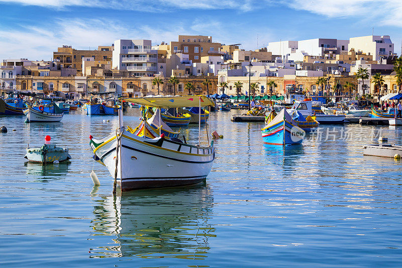 马耳他-地中海旅游目的地，Marsaxlokk渔村