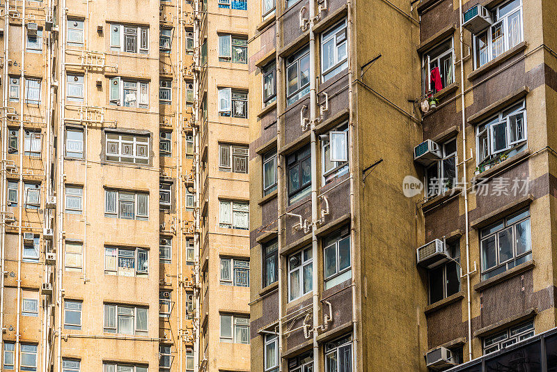 旧社区，香港的公寓大楼