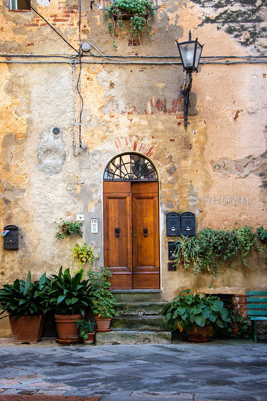 一个古老建筑的漂亮的门