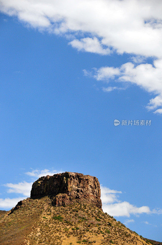 城堡岩石，南桌山西北端，黄金，科罗拉多，美国