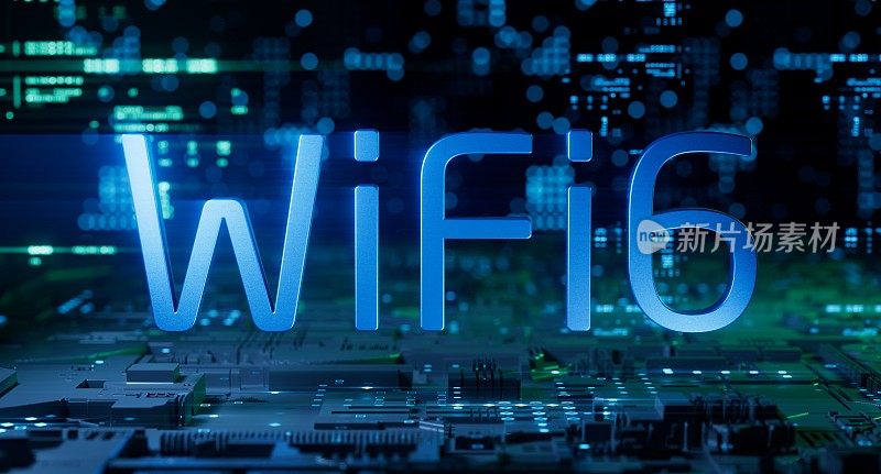 WiFi6具有智能性能的下一代无线通信连接网络。
