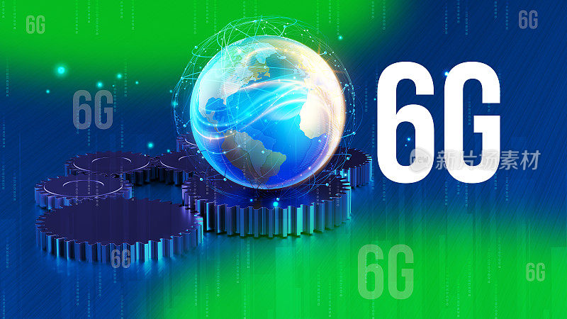 未来技术概念6g网络无线系统和物联网