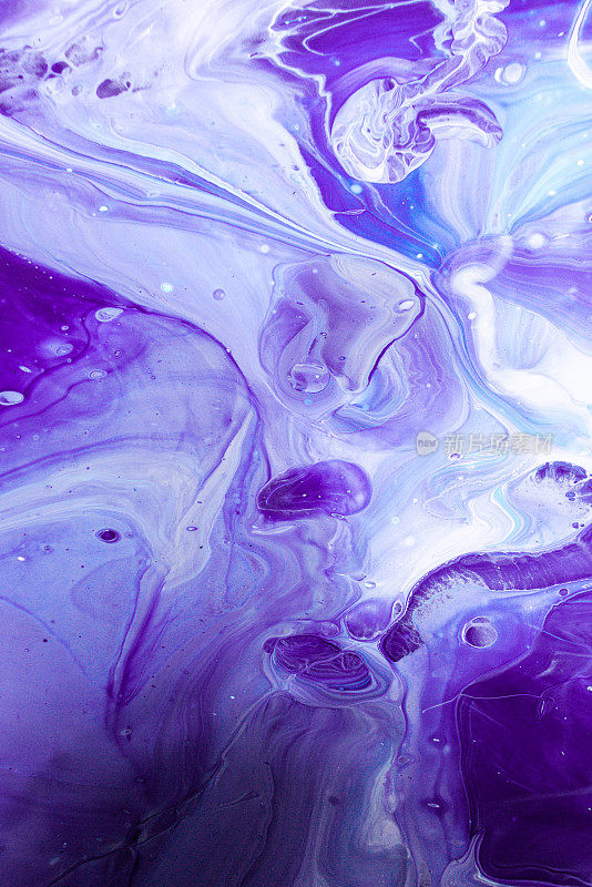 亚克力倾倒抽象艺术-紫色大理石