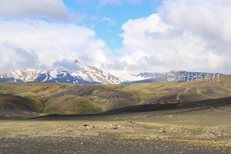 冰岛美丽的火山景观Landmannalaugar山