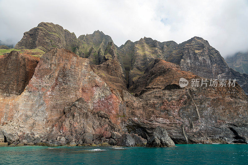 夏威夷考艾岛的纳帕利海岸