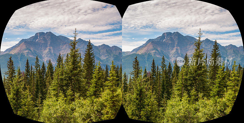 科罗拉多落基山脉立体虚拟现实