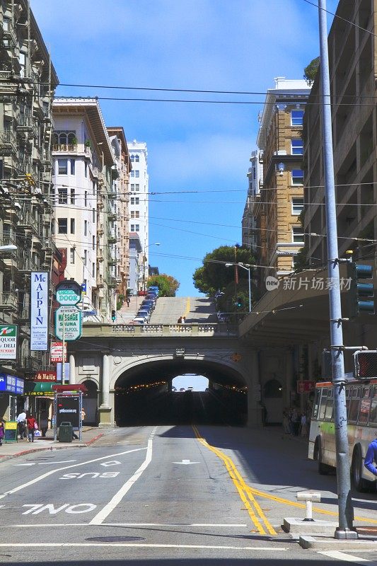 斯托克顿街隧道-旧金山-加利福尼亚