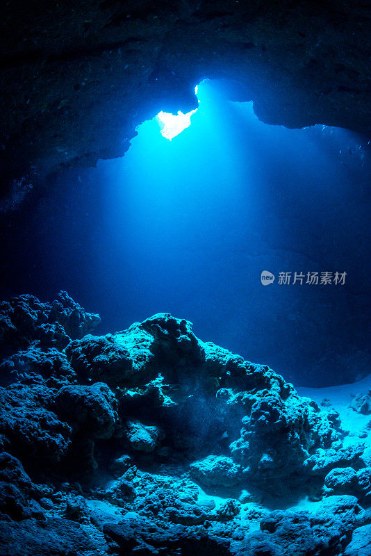 宫古岛的水下洞穴