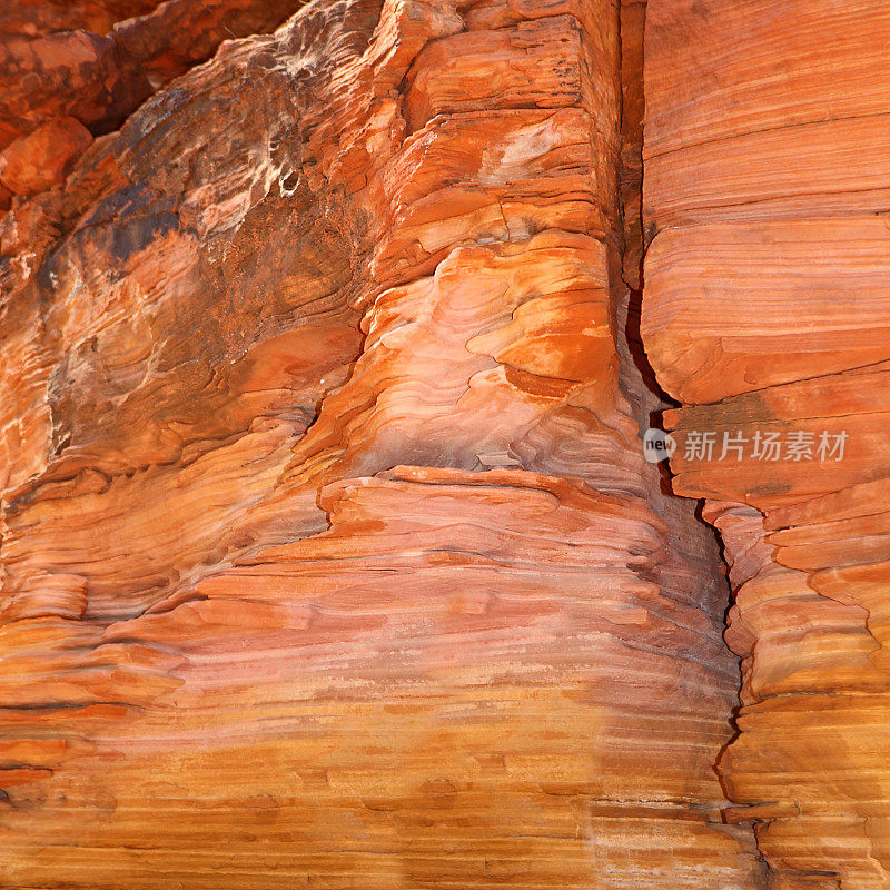 澳大利亚国王峡谷的岩石