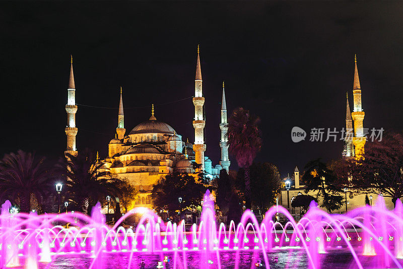 蓝色清真寺，土耳其伊斯坦布尔