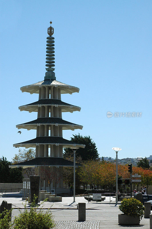 和平宝塔，日本城，旧金山，加利福尼亚