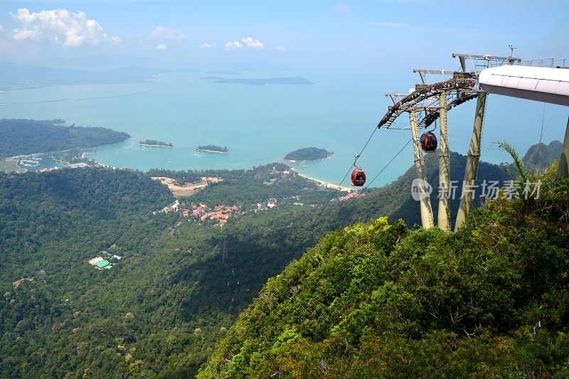 兰卡威岛缆车景观，马来西亚