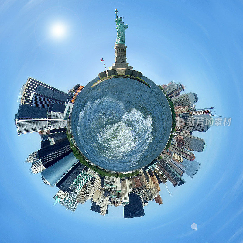 曼哈顿星球，纽约星球上的天际线