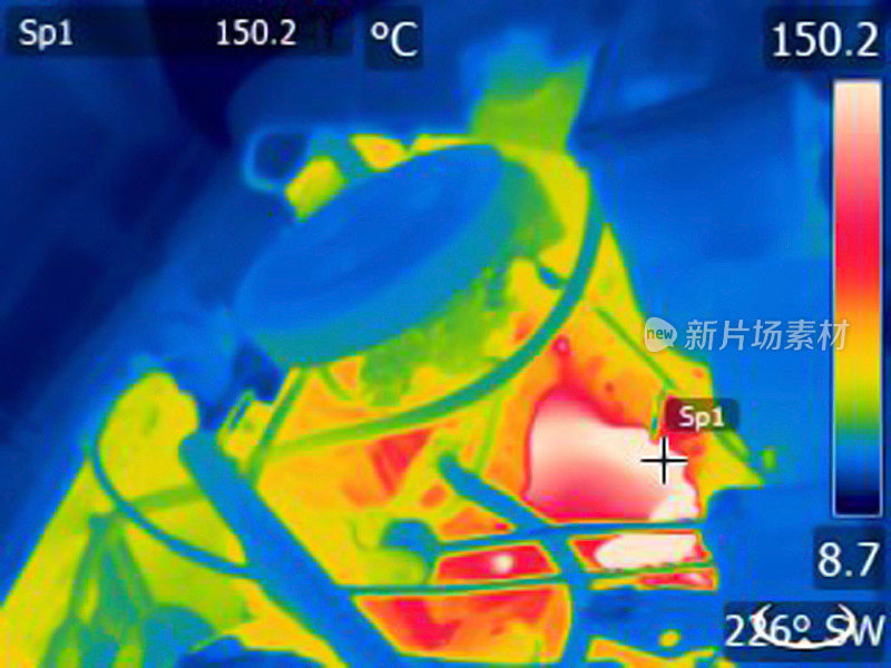 汽车发动机热成像