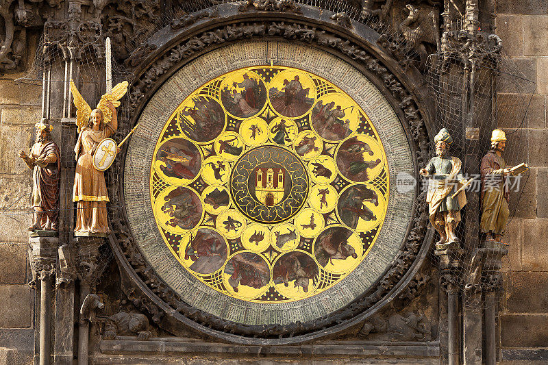 布拉格天文钟，捷克共和国