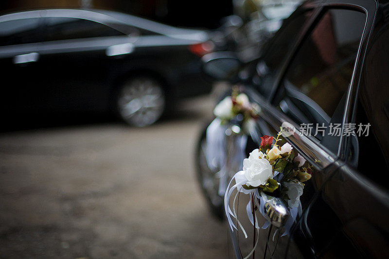汽车装饰的婚礼