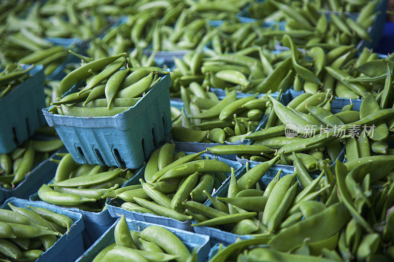 农贸市场的甜豌豆