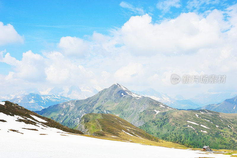 国家公园全景和多洛米提山在科尔蒂纳d'Ampezzo