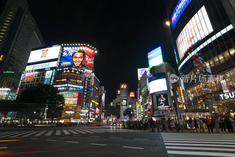 日本东京涩谷十字路口