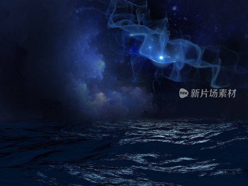 阴沉的夜海