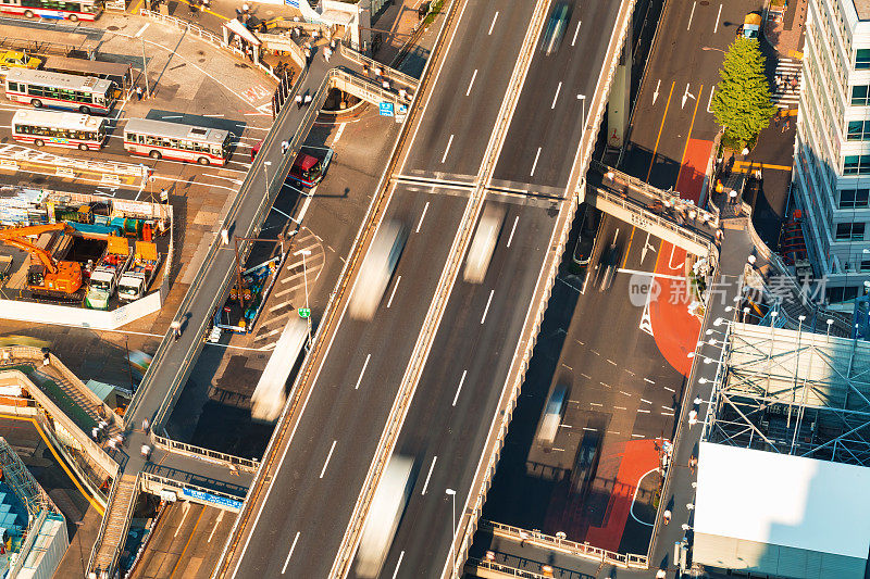 东京高架公路鸟瞰图