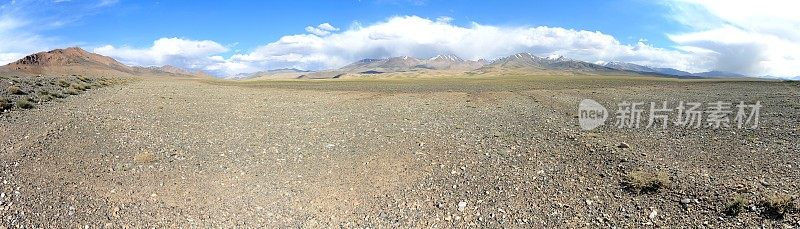 美丽的帕米尔山脉，塔吉克斯坦