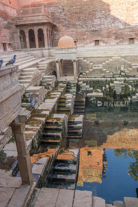 Stepwell，焦特布尔，拉贾斯坦邦，印度