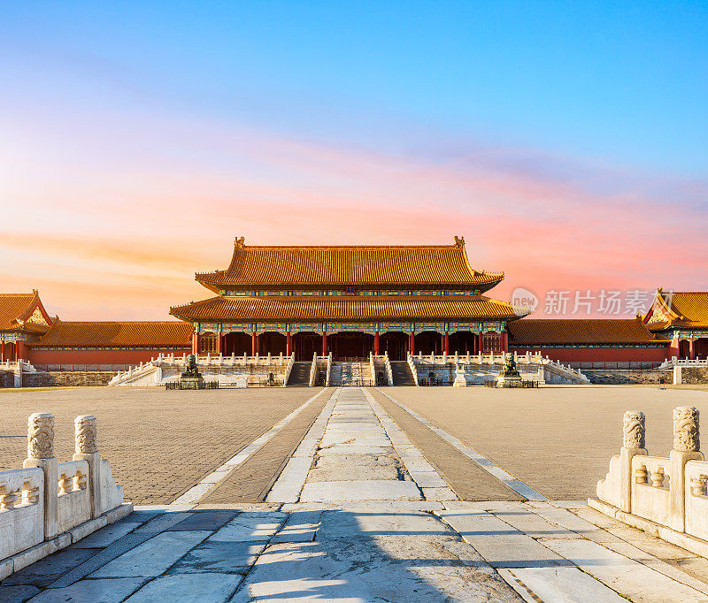 中国北京紫禁城的古代皇家宫殿
