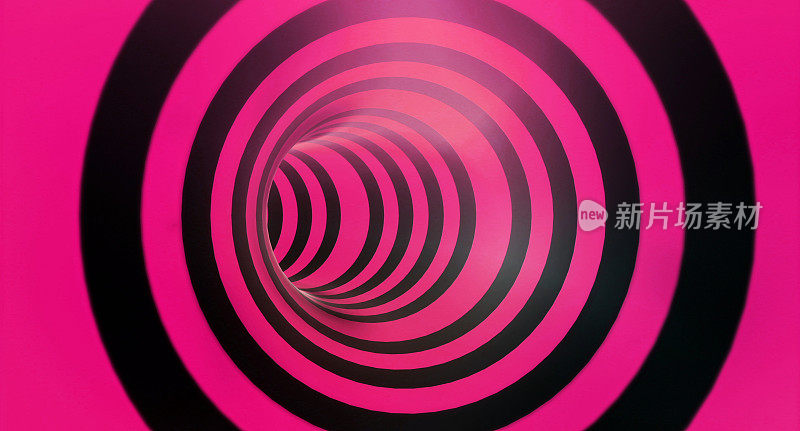 黑色和粉色的催眠螺旋
