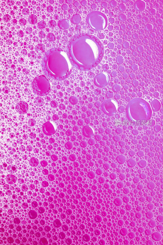肥皂泡沫背景(粉色)