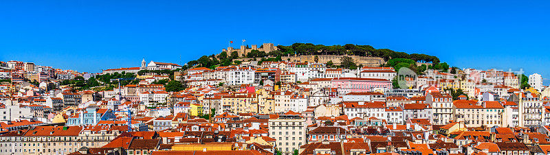 葡萄牙里斯本的天际线和城市景观