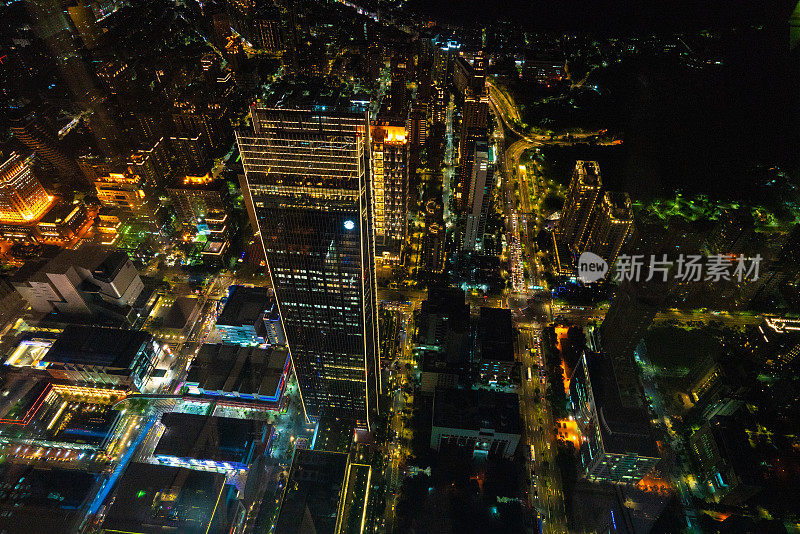 台北美丽的空中夜景