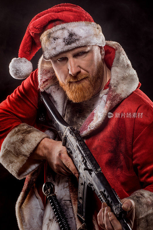带枪的坏圣诞老人