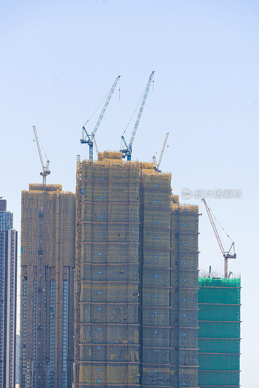 建筑立面在香港，住宅房地产