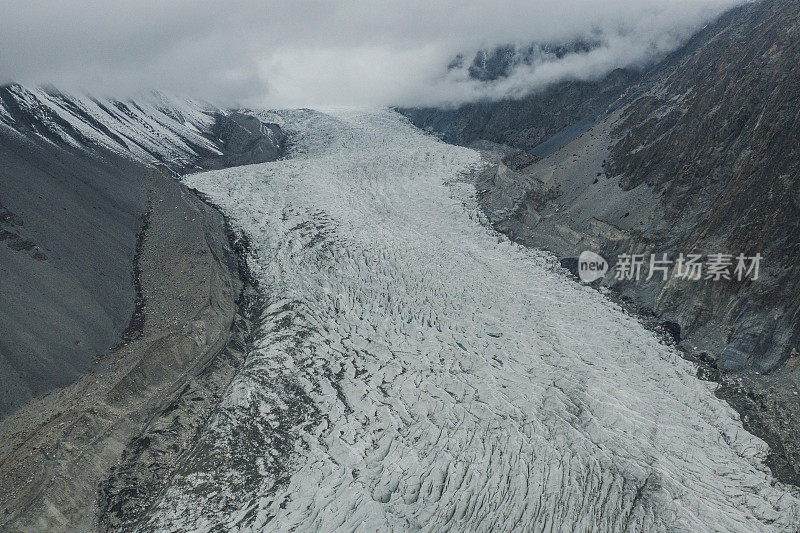 巴基斯坦北部的冰川风景