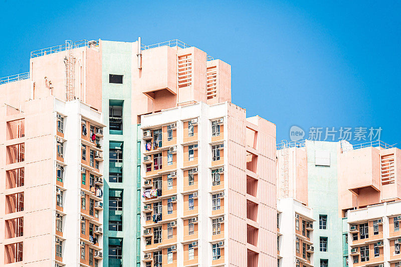 香港天水围的住宅楼宇