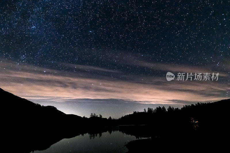 仙女湖的夜空