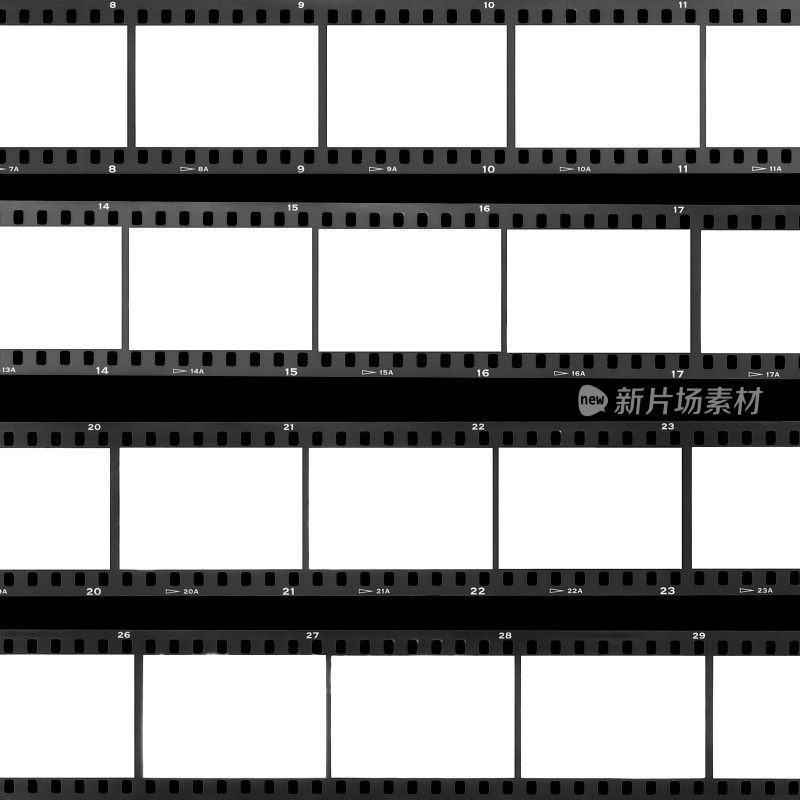 接触表空白胶片框架
