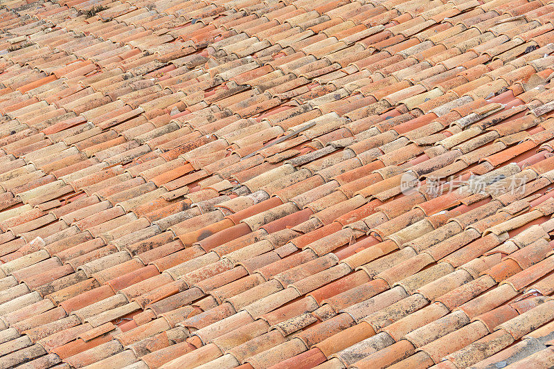 古老的葡萄牙屋顶瓦