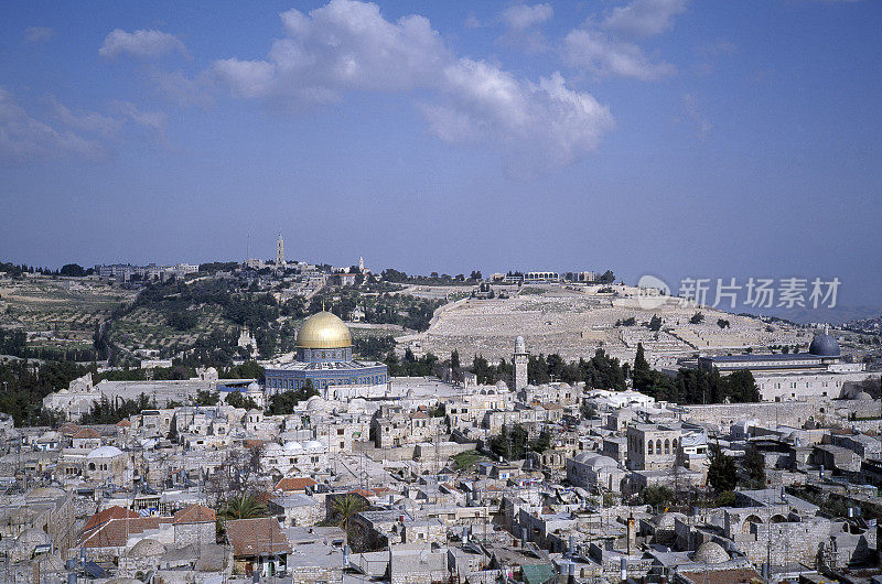 以色列耶路撒冷老城的天际线