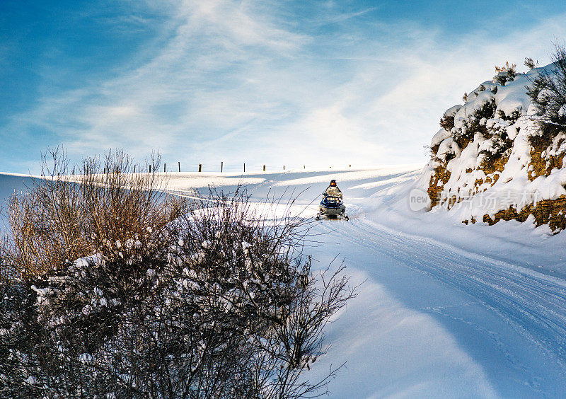 在科罗拉多州的雪地