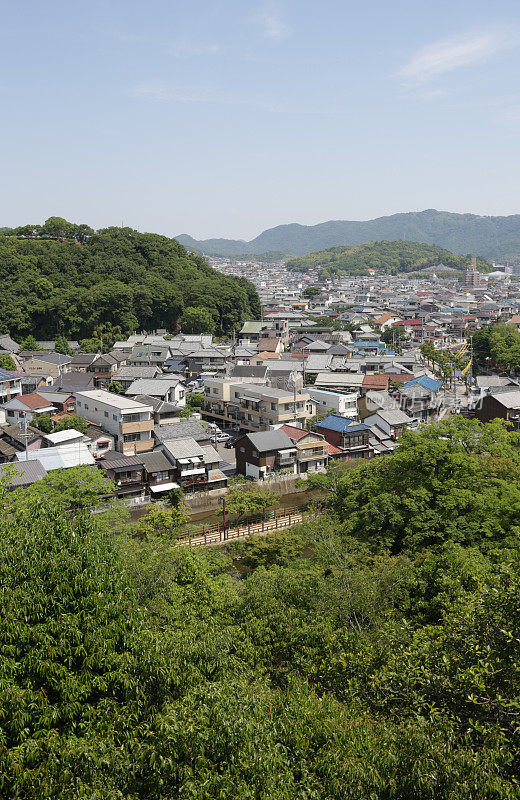 日本兵库县姬路住宅区春景